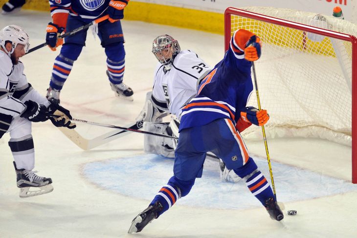 Connor Mc David appears to score the game tying goal but it is called back- Walter Tychnowicz-USA TODAY Sports