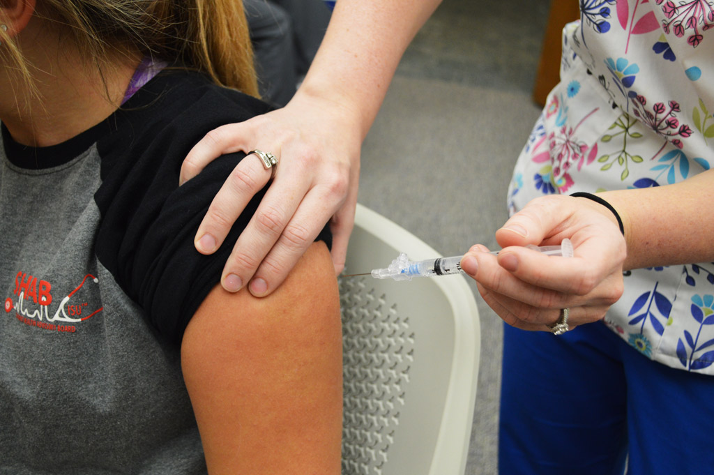 Free flu shots will be available for students in Miner Library on Wednesday and Thursday as a part of SHS mission to prevent the spread of the flu on campus this year