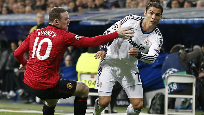 Cristiano Ronaldo has only come across Wayne Rooney as an opponent since leaving Old Traffod