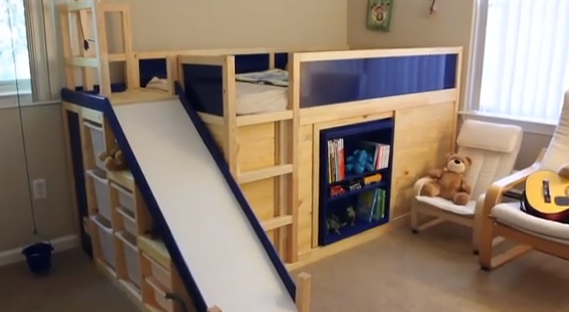 Learn how to make an awesome kids' bed with Ikea parts from a Stanford doctor