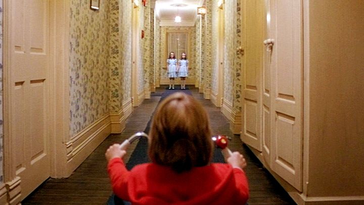 Danny Lloyd Lisa Burns and Louise Burns in 'The Shining.&#039                  Warner Brothers  Everett