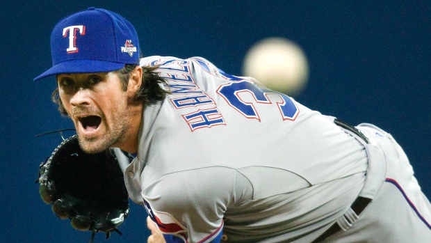 Texas Rangers pitcher Cole Hamels