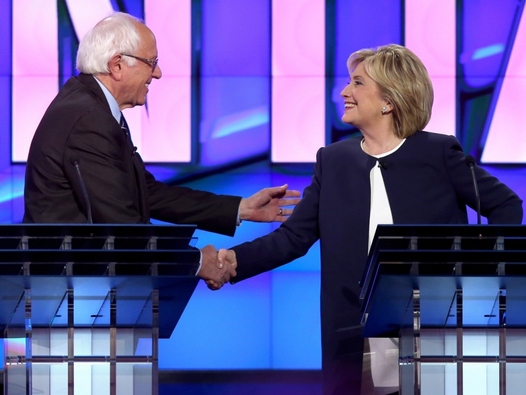 Democratic Presidential Candidates Hold First Debate In Las Vegas