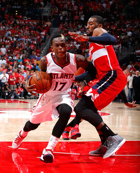 Dennis Schroder against John Wall