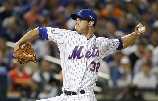 New York Mets pitcher Steven Matz delivers against the Los Angeles Dodgers during the first inning of baseball's Game 4 of the National League Division Series Tuesday Oct. 13 2015 in New York