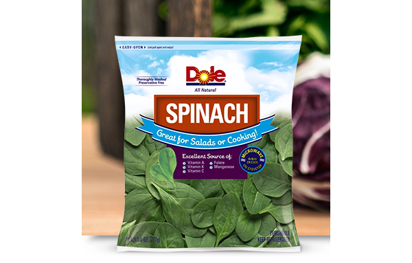 Dole recalls bagged spinach sold in Wisconsin for potential salmonella