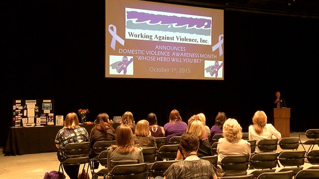 Groups form 'Human Chain' to raise awareness about domestic violence prevention