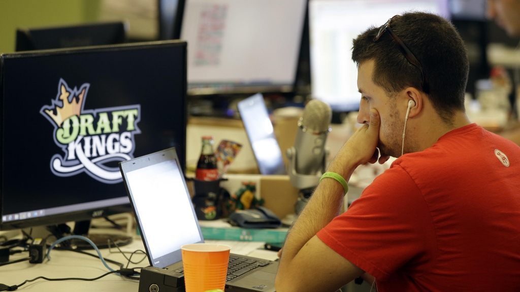 Devlin D'Zmura a news manager at daily fantasy sports company Draft Kings on Sept. 9. Customers of the two biggest daily fantasy sports websites — Draft Kings and Fan Duel — filed at least four lawsuits against the sites in October 2015. The custom