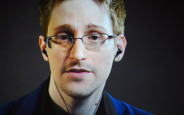 Edward Snowden via an internet link