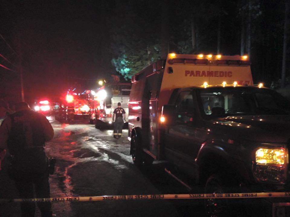 Emergency responders at the scene of the plane crash near South Lake Tahoe California Saturday Oct. 10 2015. Jaime Hayden  KRNV