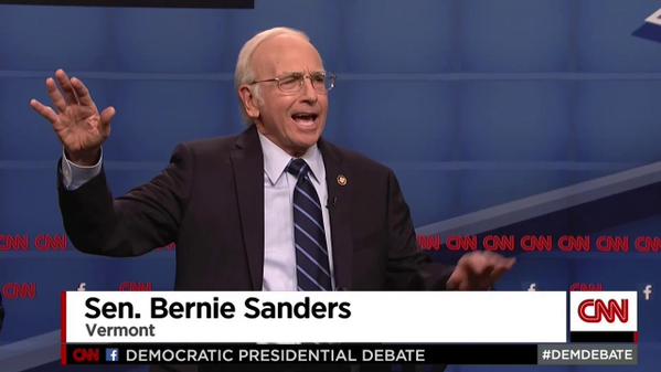 Larry David plays Bernie Sanders on SNL