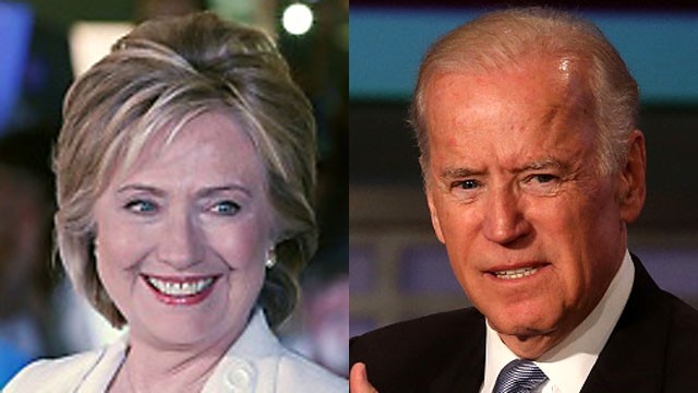 Clinton Biden split