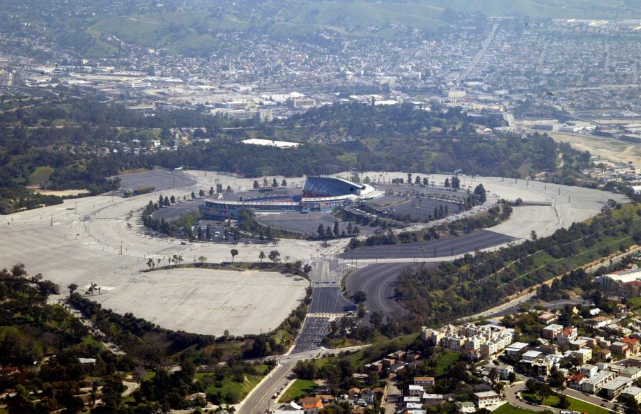 A fan was injured in a fight outside Dodger Stadium after a playoff game last Friday night