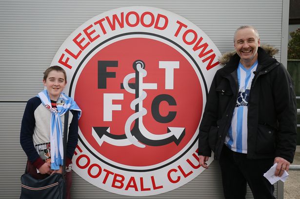 Fans at Highbury Stadium before the game between Fleetwood Town and Coventry City