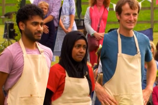 Finalists Ian Cumming Nadiya Hussain and Tamal Ray