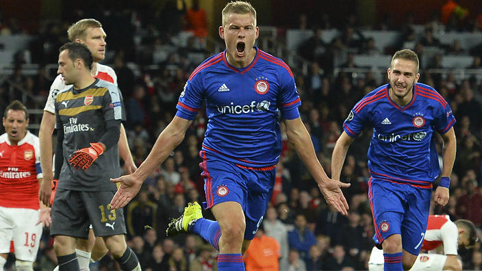 Finnbogason slammed Arsenal's defensive ill-discipline after scoring the winner in Olympiacos&#039 shock win