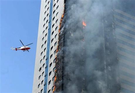 At least 19 injured in Sharjah high-rise fire