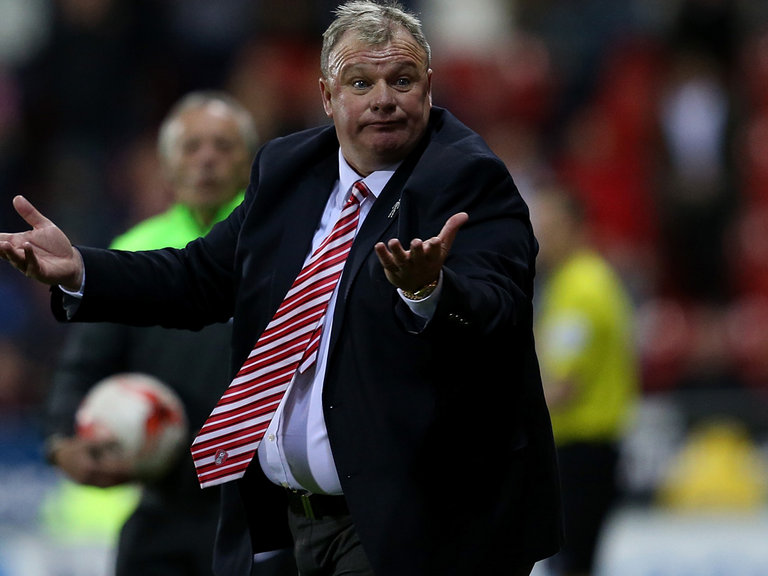 Steve Evans Shown the exit