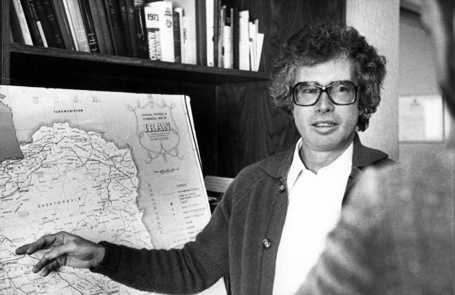 Ken Taylor the Canadian ambassador to Iran briefs a reporter in Tehran Iran on the current conditions in the country one week before leaving Iran with six Americans. Taylor who kept Americans hidden at his residence durin