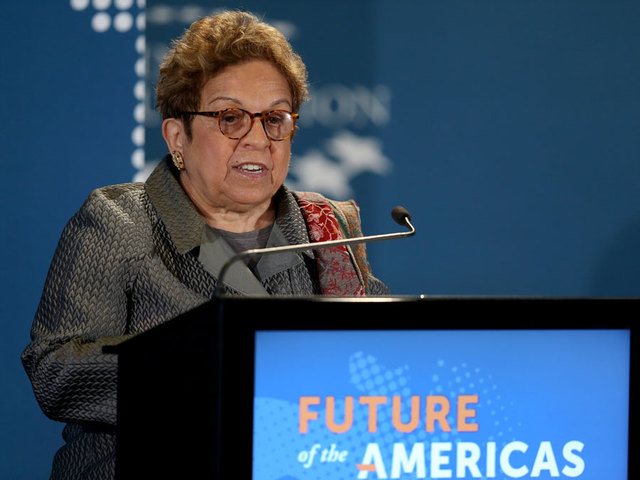 Donna Shalala, former Clinton cabinet secretary, has stroke