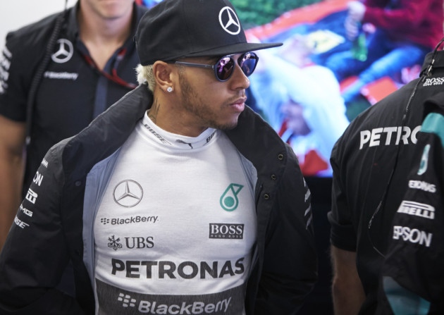 Formula One driver Lewis Hamilton in Sochi for the 2015 Russian Grand Prix