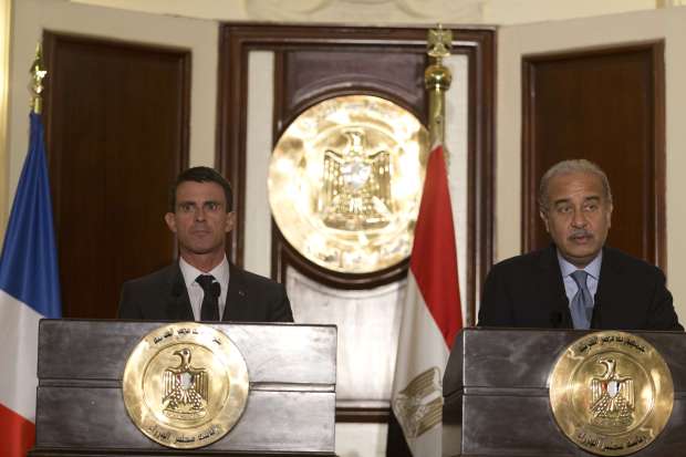 Egypt France sign warships deal as French PM starts Arab tour