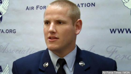 US airman who helped thwart French train attack is stabbed story image