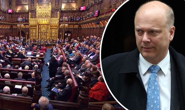 GETTYChris Grayling claimed that Labour and Liberal Democrat peers are bitter over the General Election