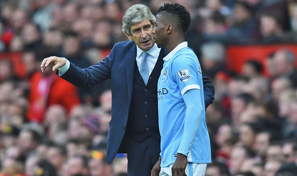 Manuel Pellegrini and Kelechi Iheanacho