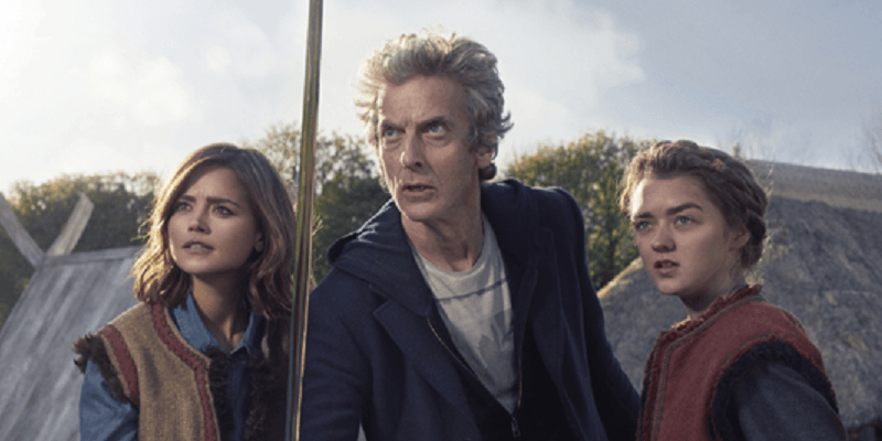 The walls are closing in on Maisie Williams and Jenna Coleman in 'Doctor Who