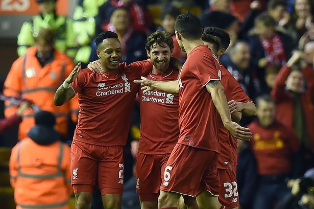 Nathaniel Clyne celebrates scoring his team's first goal