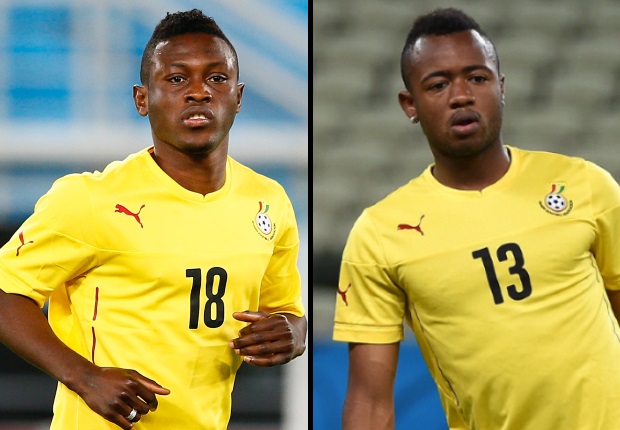 Waris Majeed & Jordan Ayew of Ghana