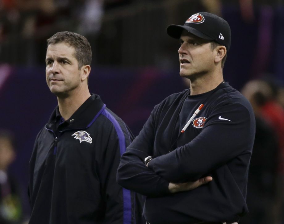 Ravens coach John Harbaugh has suddenly become a Michigan fan — although he likes Ohio State alum Carlos Hyde of the 49ers