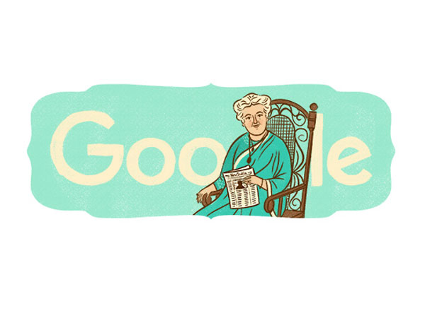 Google doodles theosophist Annie Besant's 168th birthday