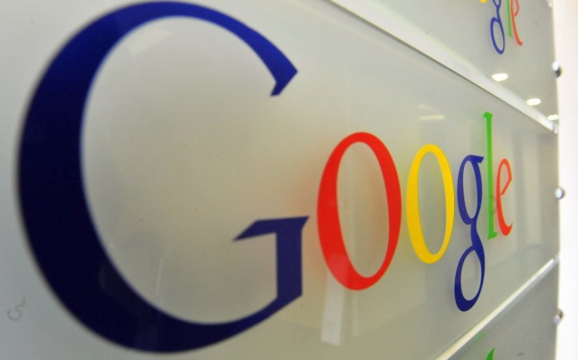 Google's share price rose nine per cent when the market opened