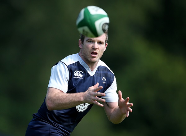 Ireland Rugby Squad Training Carton House Co. Kildare 13/8/2015 Gordon D'Arcy Mandatory Credit