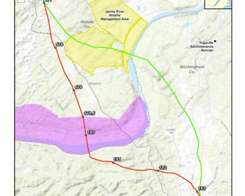 During a teleconference Monday landowners members of Friends of Nelson and other environmental groups asked FERC to evaluate the impact not only of the Atlantic Coast Pipeline but also three other pipeline projects planned for the region