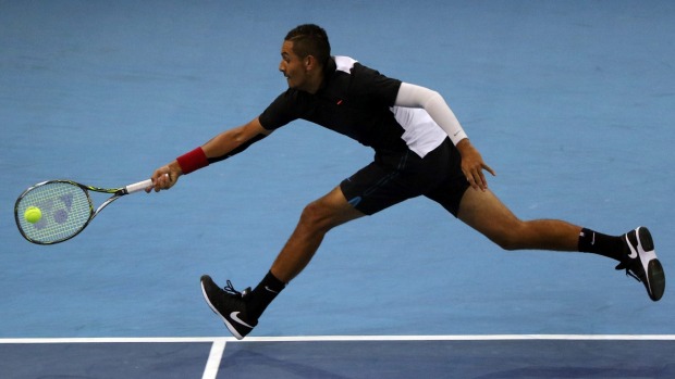 Nick Kyrgios lost back-to-back tiebreakers to go down to Feliciano Lopez in straight sets in Malaysia