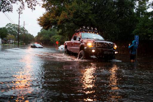 Most major roads through the historical South Carolina city have closed due to flooding.
REUTERS  Randall Hill