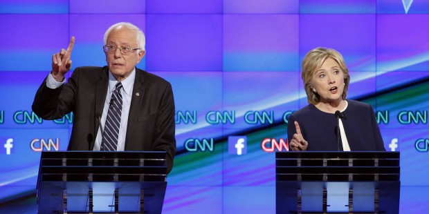 Clinton seeks to move past email woes in Democratic debate