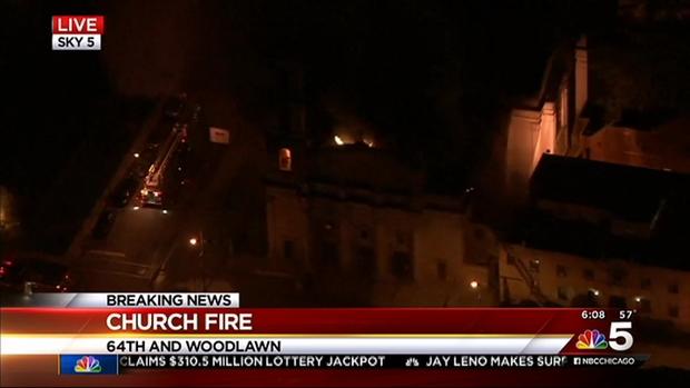 Historic Chicago Church Goes Up in Flames