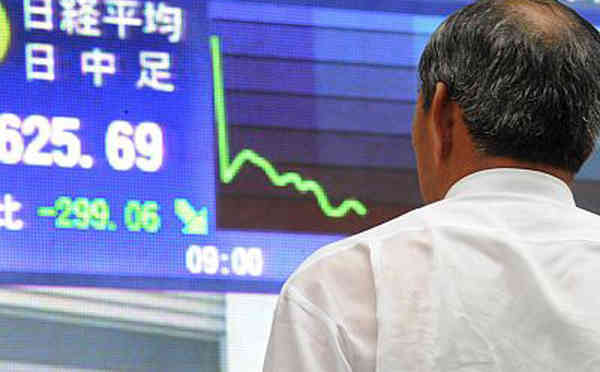 Shares in Hong Kong have eased slightly following a soft lead from Wall Street while Shanghai was also lower