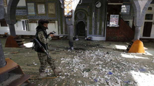 ISIS claims Sanaa mosque blast on first day of Eid