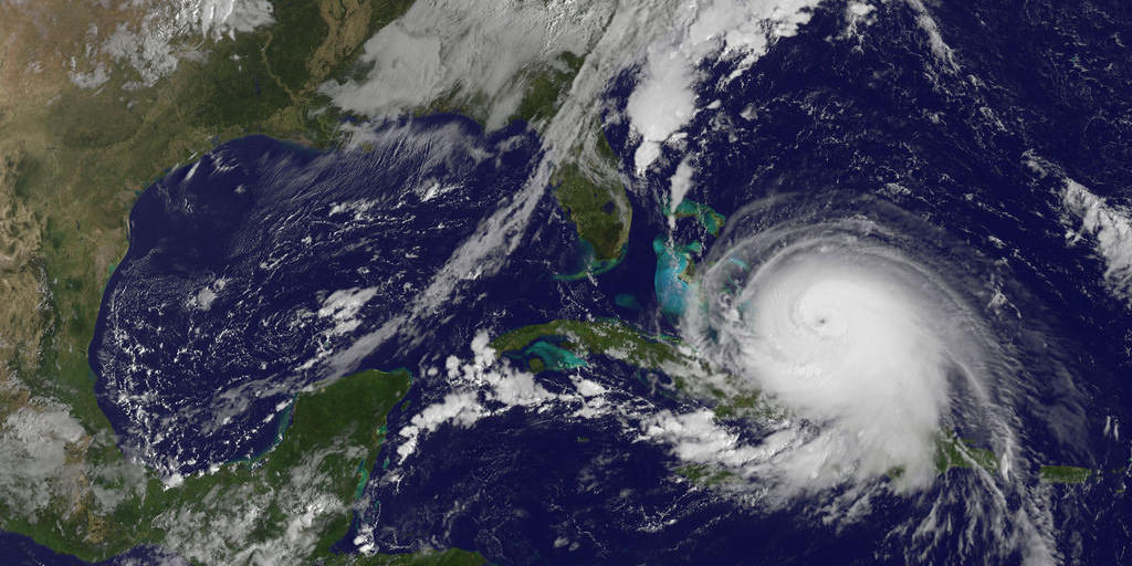 Hurricane Joaquin as seen from NOAA’s satellite on Oct. 1 2015. It is now a Category 4 storm with 130 mile per hour winds