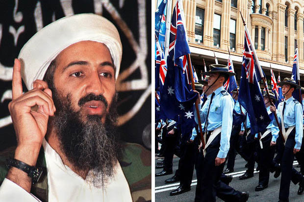 Bin Laden and Anzac Day parade