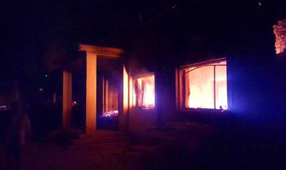 Medecins Sans Frontieres hospital burning in Kunduz in Afghanistan