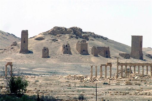 19 2010 shows the Arch of Triumph among the Roman ruins of Palmyra 220 kms northeast of the Syrian capital Damascus. AFP