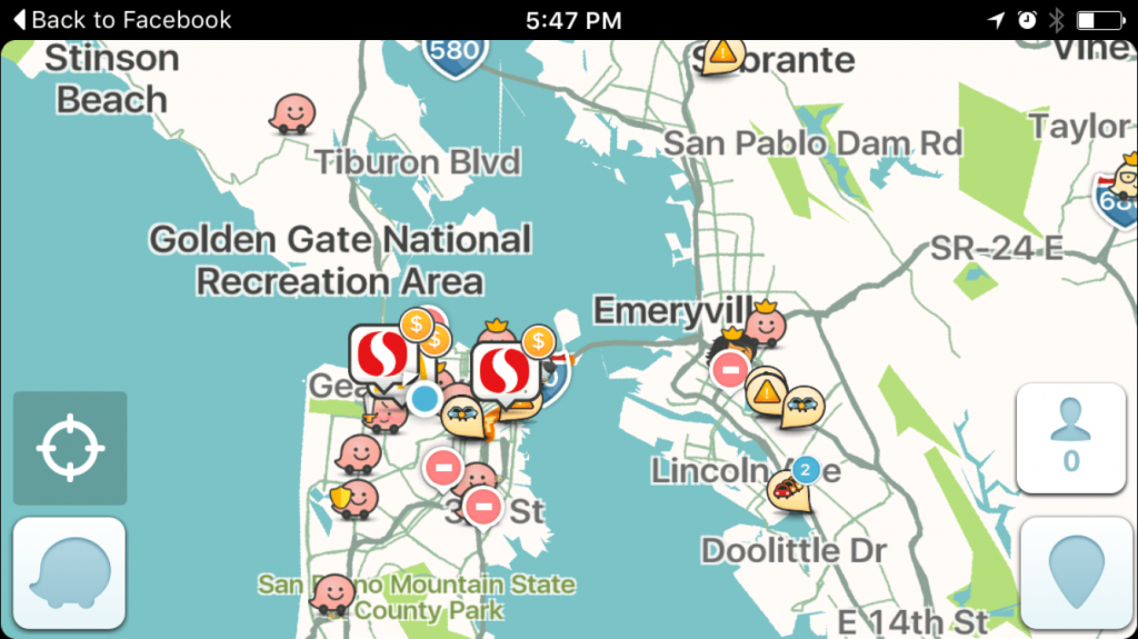 Waze 4.0 updated user interface