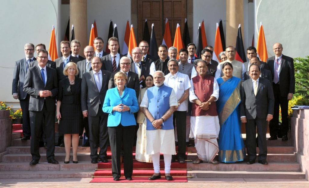 Angela Merkel on German business mission to India