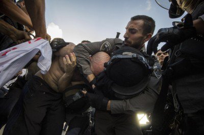 Protest against the attack on Gaza Haifa Israel